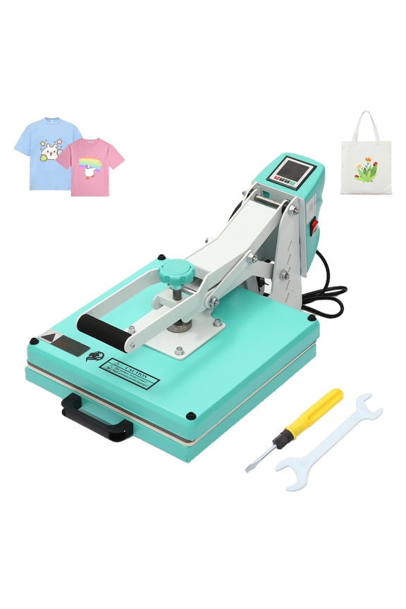 Heat Press Machine Flip Top Heat Transfer Machine Fixed Digital Precise Control Sublimation Heat Transfer Machine Professional T-Shirt Heat Press Machine For Mugs Hats Plates