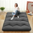 thumbnail image 1 of Faitaliicy Japanese Floor Mattress Twin Size Futon Mattress Full Size Foldable Roll Up Sleeping Mattress Futon Floor Bed Dormitory Sleeping Pad For Adults Kids Camping Trips Guest Room, 1 of 8