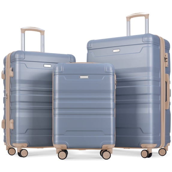 Faitaliicy Luggage Set of 3 Hardside Carry on Suitcase Sets with Spinner Wheels,Portable Lightweight ABS Luggages Expandable Suitcase Sets With Spinner Wheels And TSA Lock For Travel (20''/24''/28'')