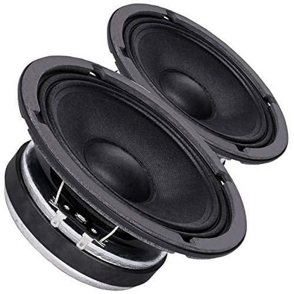 Faitalpro Pair 6FE200 6.5" Midrange Car Subwoofer, 260W
