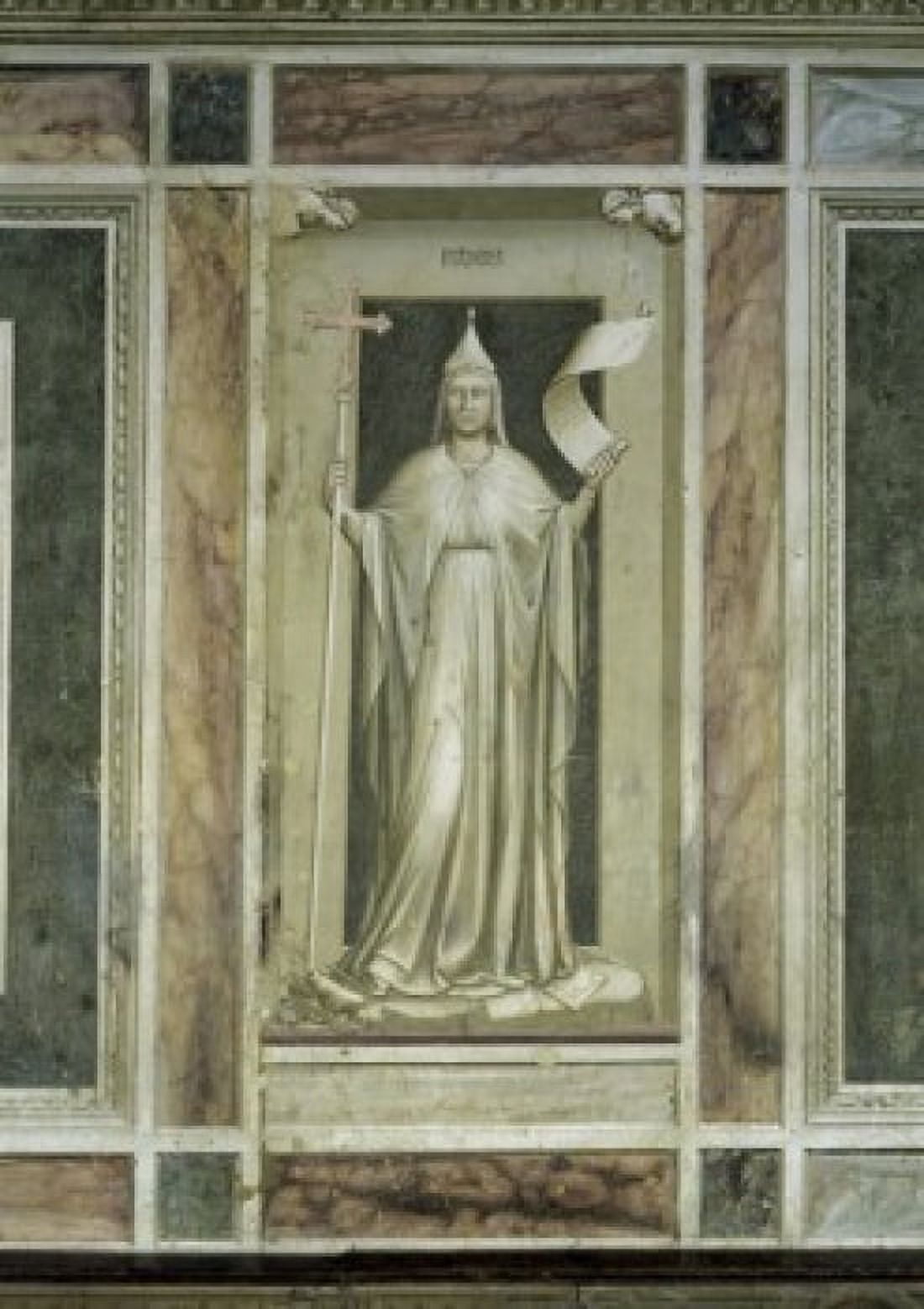 Faith 1303-1305 Giotto (ca 1266-1337 Italian) Fresco Capella degli Scrovegni Padua Italy Canvas Art - Giotto di Bondone (18 x 24)
