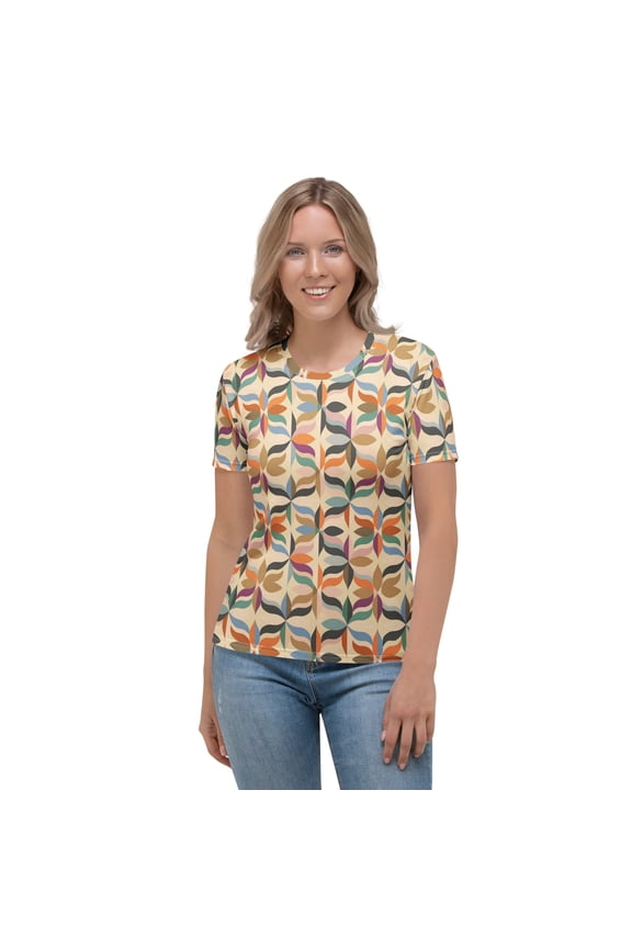 Faith, Abstract Poly-Span T-Shirt, Ladies Abstract Shirt, Abstract T-Shirt