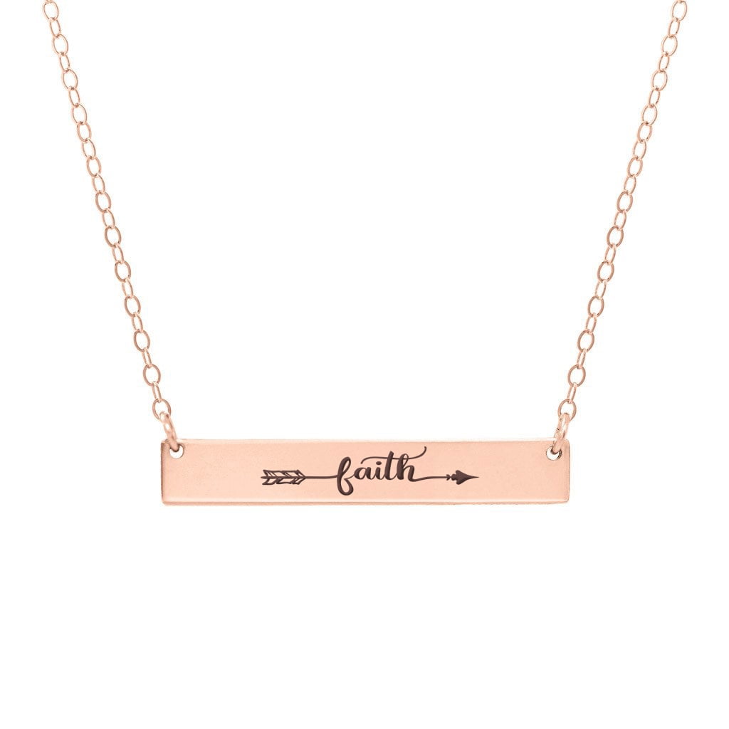 Faith bar shop necklace
