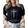 thumbnail image 1 of Faith Based Motherhood Is Kingdom Work Graphic Tees Womans T-shirt Shirts Black White S-5XL Tops, 1 of 4