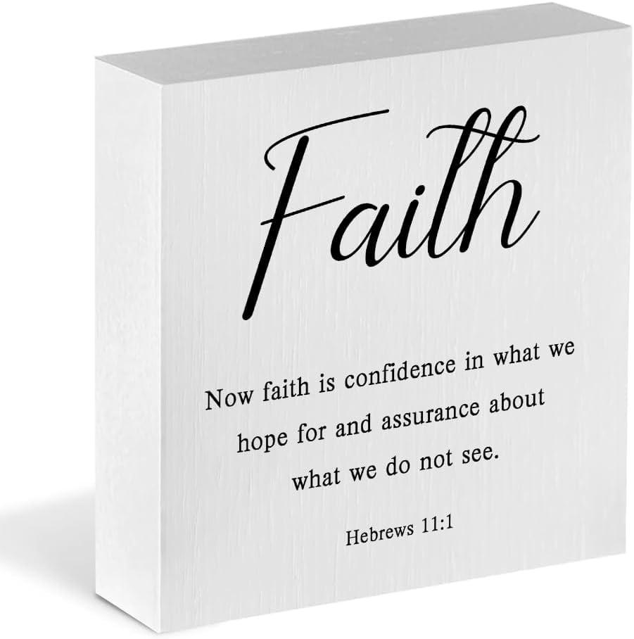Faith Bible Verses Decor Rustic Office Decor Bible Quotes Wood Signs ...