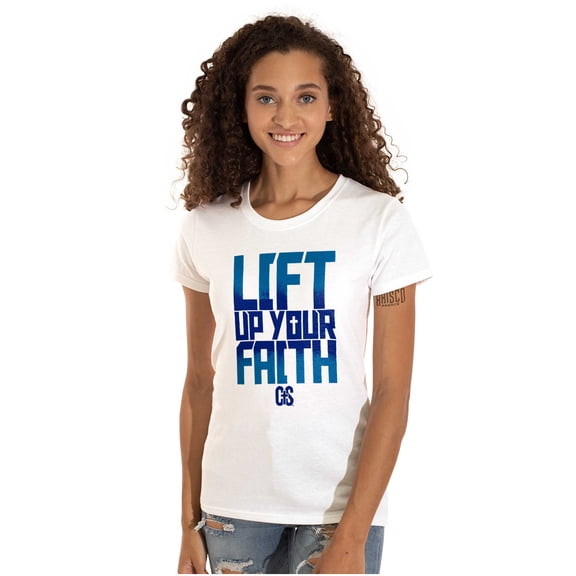 Faith Blessed Holy Spirit Jesus Womens Slim Fit Graphic Tee Brisco Brands M