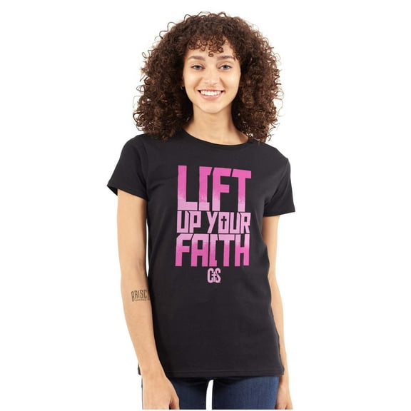 Faith Blessed Holy Spirit Jesus Womens Slim Fit Graphic Tee Brisco Brands S