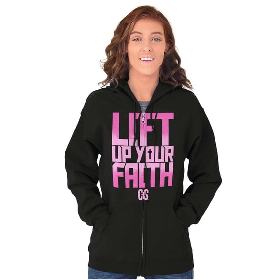 Faith Blessed Holy Spirit Jesus Zip Up Hoodie Men's Women's Brisco Brands S