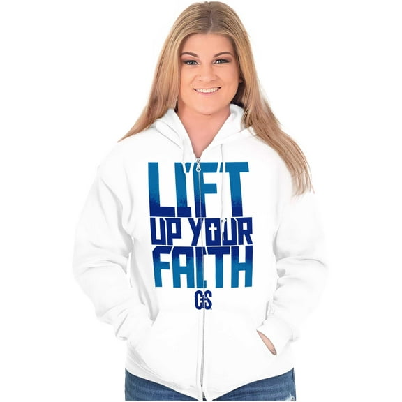 Faith Blessed Holy Spirit Jesus Zip Up Hoodie Men's Women's Brisco Brands S