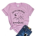 thumbnail image 1 of Faith Can Move Mountains T-shirt Christian Shirts Religious Tshirt Bible Verse Shirt Jesus Quote Tee Inspirational Gift Women's Church Top, 1 of 2