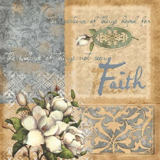 Faith Canvas Art - Janet Stever (19 x 19)