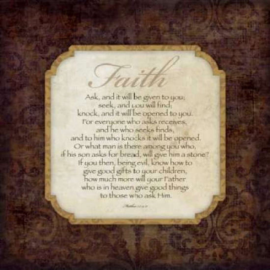 Faith Canvas Art - Stephanie Marrott (24 x 24)
