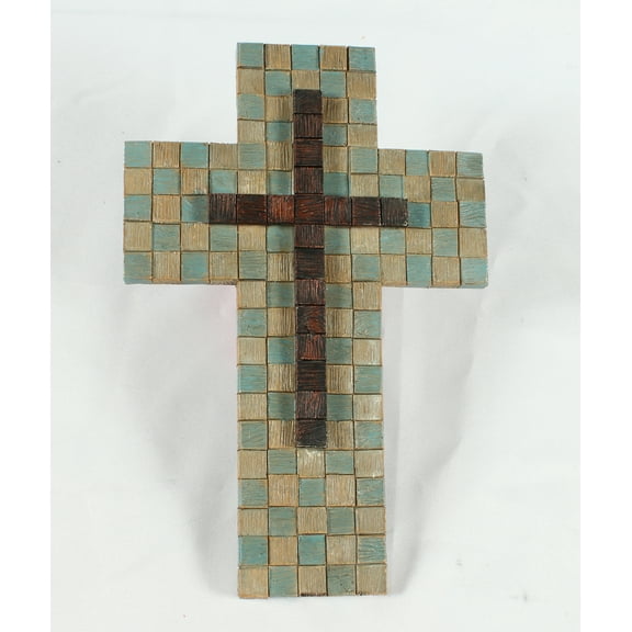 Faith Collection Wall Cross Contemporary Tile Design 10 X 6 Inches