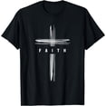 thumbnail image 1 of Faith Cross Christian Inspiration T-Shirt, 1 of 4