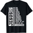 thumbnail image 1 of Faith Cross Christian Religious Jesus Lord Gift Jesus T-ShirtMen and women, Black T-shirt, size: Extra large, 1 of 4