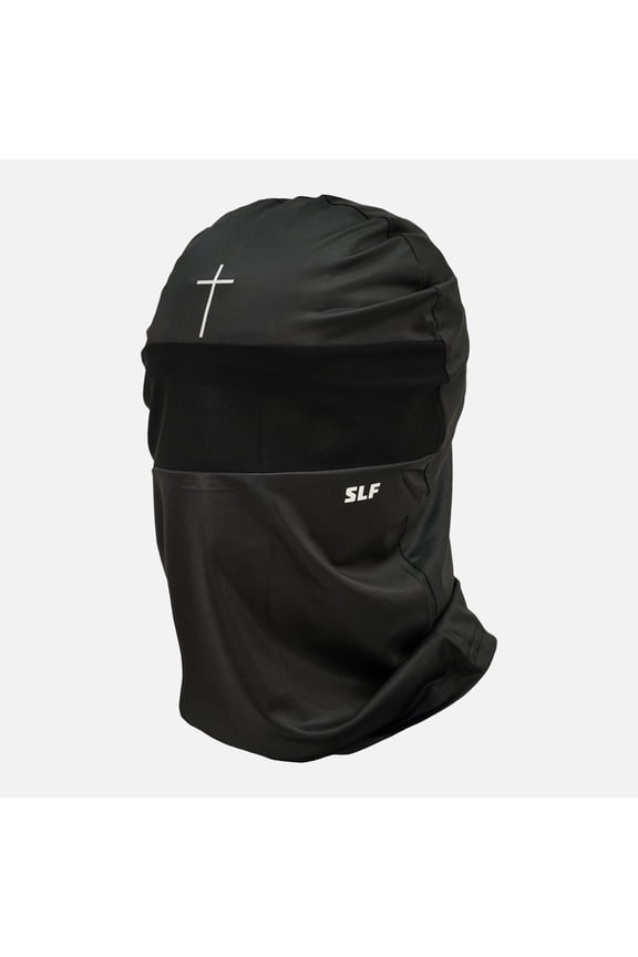 Faith Cross Black Head Bag Mask