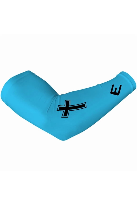 Faith Cross Light Blue Arm Sleeve