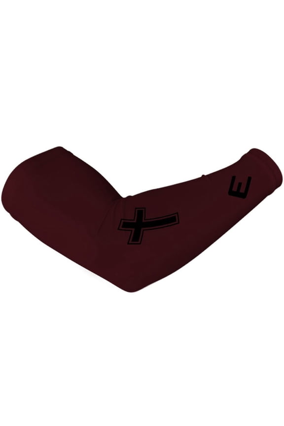 Faith Cross Maroon Arm Sleeve