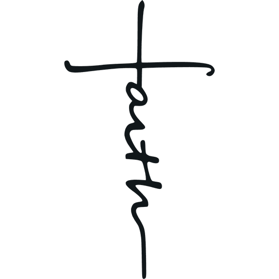 Faith Cross - Metal Wall Decor