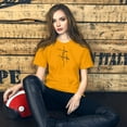 thumbnail image 1 of Faith Cross T-Shirt - Christian Graphic Tee, Inspirational Religious Shirt, Faith-Based Apparel, Gift for Her, Spiritual Jesus Shirt (Gold, L), 1 of 1