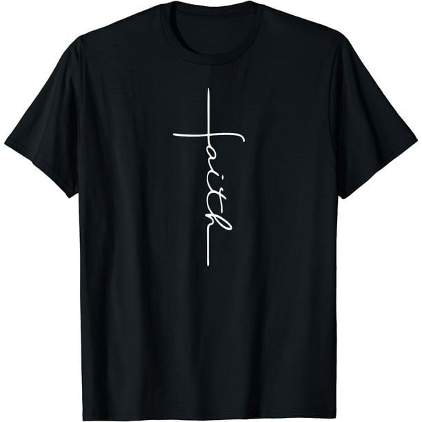 Faith Cross T-Shirt Christian T Shirt For Men Women Kids