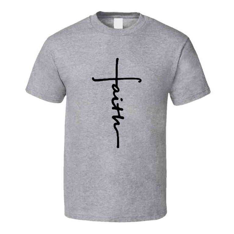 TrendyTees Jesus Solid Print Short Sleeve T-Shirts, Men's 3XL