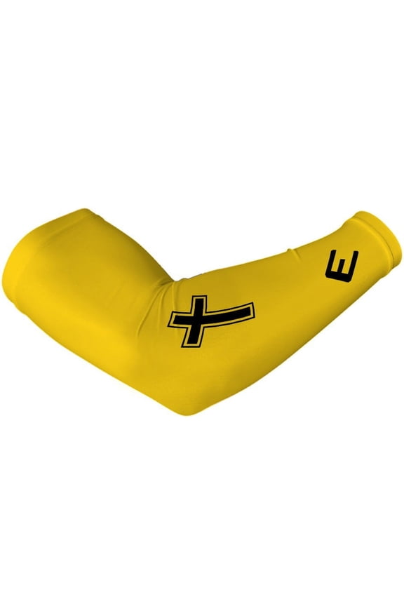 Faith Cross Yellow Arm Sleeve