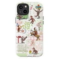 thumbnail image 1 of Faith and Curious Monkey Phone Case, Bible Verse Christian iPhone Cover with “God Is Bigger Than Your Pain” Quote, Playful Religious Collage for iPhone 16 15 14 13 12 11 Pro Max Plus Mini, 1 of 6