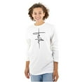 thumbnail image 1 of Faith Cursive Print Christian Women's Long Sleeve T Shirt Brisco Brands L, 1 of 6