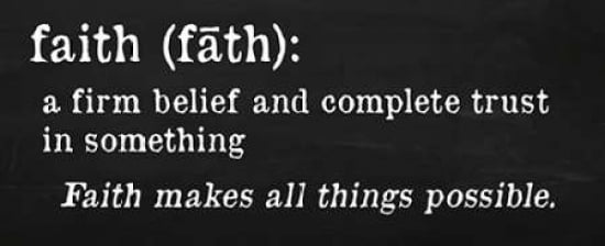 Faith Definition Canvas Art - Anna Quach (10 x 20)