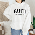 thumbnail image 1 of Faith Ephesians 2:8 Bible Verse Sweatshirts for Women & Men Christian Tops Long Sleeve Casual Hoodie Classic Pullover Inspirational Apparel for Holiday White,M, 1 of 5