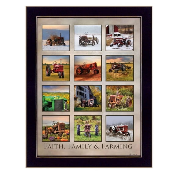 Faith Family Farming By Lori Deiter Printed Wall Art Wood Multi-Color