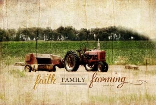 Faith Family Farming Canvas Art - Jennifer Pugh (24 x 36)