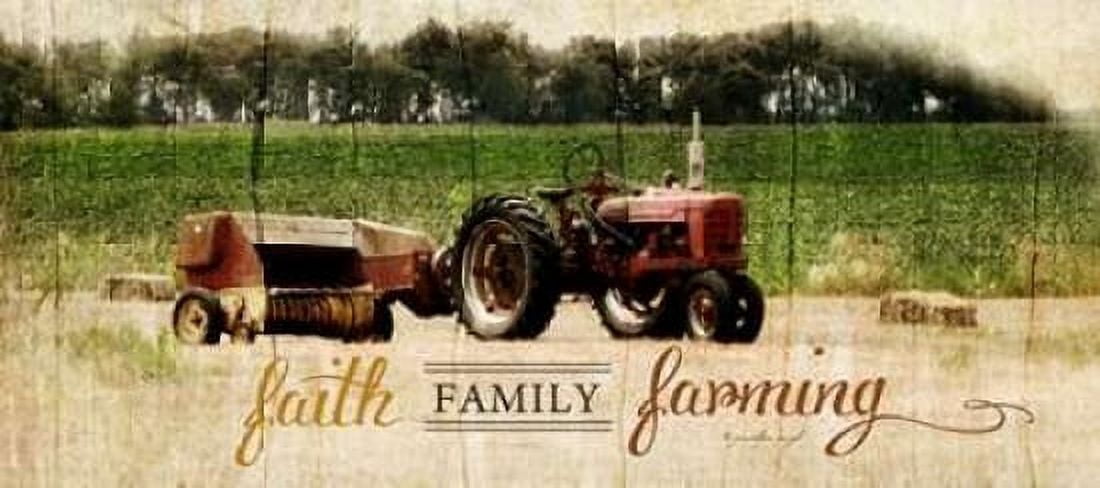 Faith Family Farming Canvas Art - Jennifer Pugh (24 x 48)