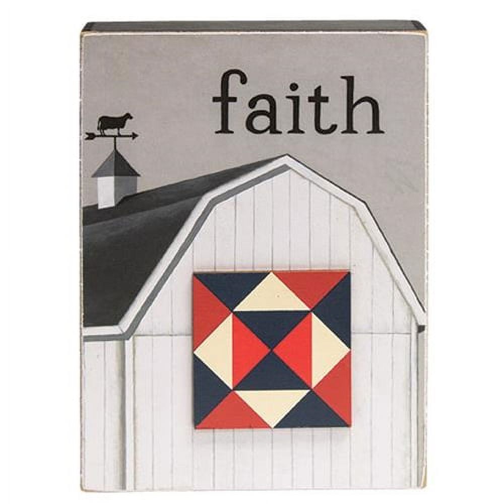 Faith Family Farming Quilt Star Box Sign 3 asstd. (Pack of 4) - Walmart.com