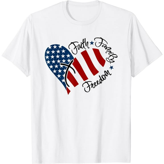 Faith Family Freedom America T Shirt