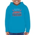 thumbnail image 1 of Faith Family Freedom Neons Hoodie Toddler -Image by Shutterstock,  4 Toddler, 1 of 4