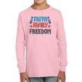 thumbnail image 1 of Faith Family Freedom Neons Long Sleeve Toddler -Image by Shutterstock,  3 Toddler, 1 of 4