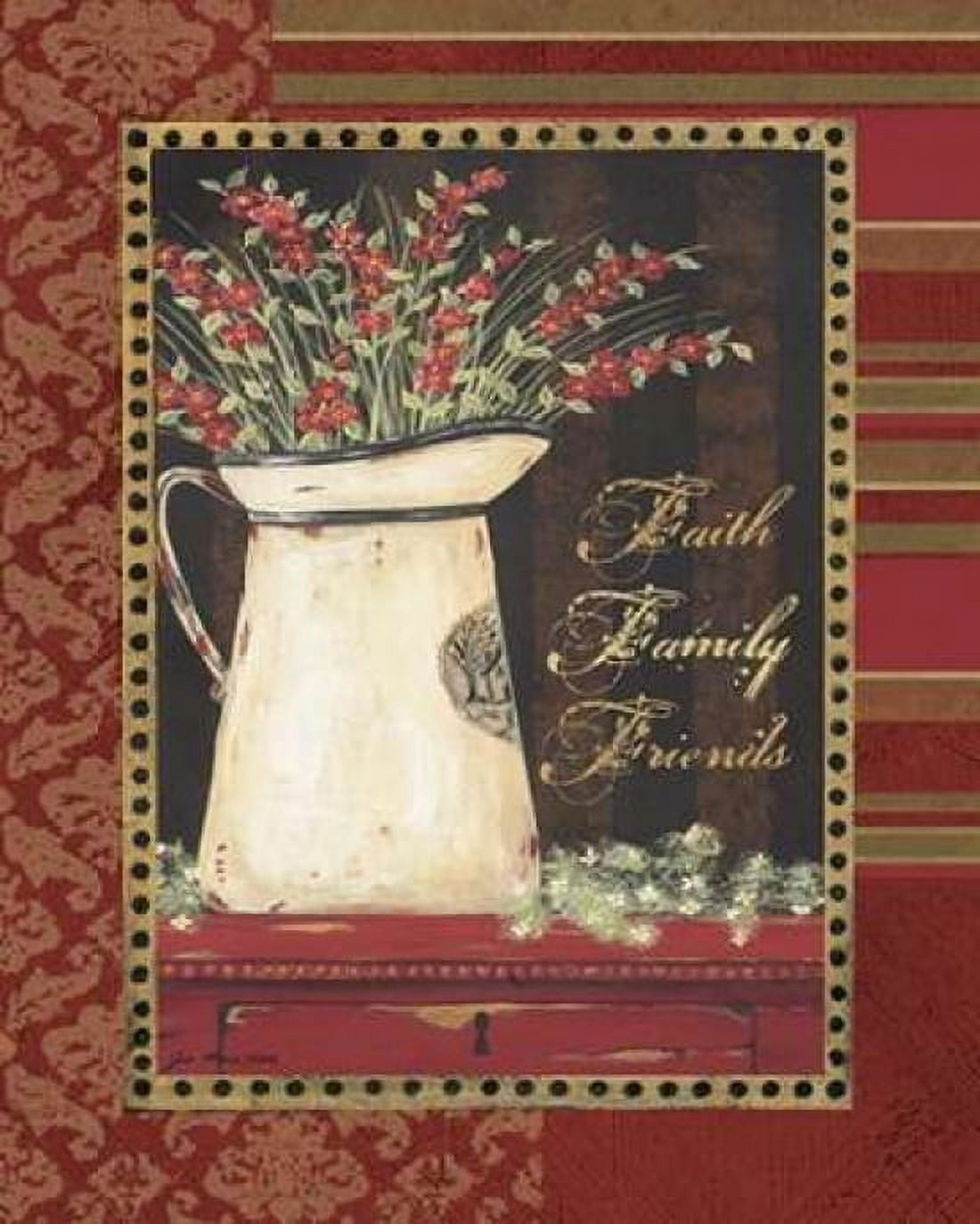 Faith Family Friends Canvas Art - Jo Moulton (24 x 30)