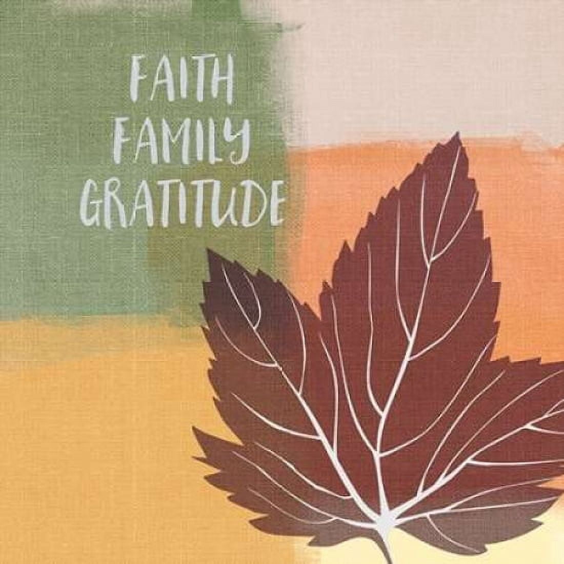 Faith Family Gratitude Canvas Art - Linda Woods (24 x 24)