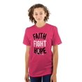 thumbnail image 1 of Faith Fight Hope Breast Cancer Aware Women's Plus Size Graphic Tee Brisco Brands 3X, 1 of 5