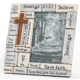 thumbnail image 1 of Faith-Filled Sentiments Crossword 8 x 8.25 Resin Stone Vertical Photo Frame, 1 of 2