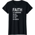 thumbnail image 1 of Faith Forwarding All Issues To Heaven, Inspirational Sayings T-Shirt, 1 of 4