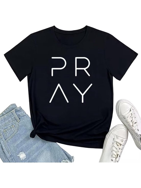 Faith Graphic T Shirt for Women Christian Shirts Bible Verse Inspirational Tee Tops
