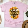 thumbnail image 1 of Faith & Gratitude Shirt – Something to Be Thankful For Scripture Tee, Autumn Floral Design, Light Pink, Size 3XL, 1 of 6