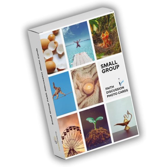 Faith Habits Faith Discussion Photo Cards for Small Groups, 50 Card Stock Cards, Christian Conversation Starter, Bible Study Game, Youth and Adult Ministry