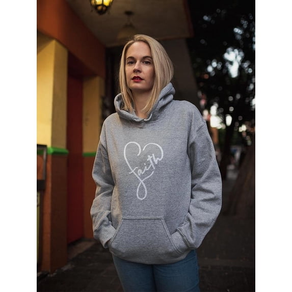 Faith Heart Hoodie Women's -GoatDeals Designs