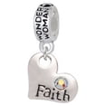 thumbnail image 1 of Faith Heart with AB Crystal - Wonder Woman Charm Bead, 1 of 1