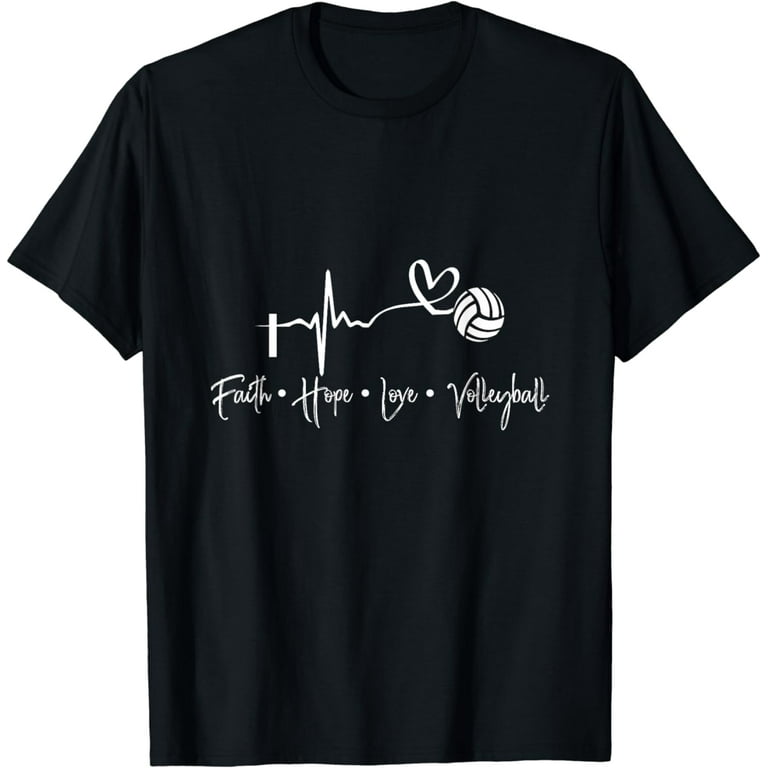 Faith Hop Love Vollyball Volleyball funny Graphic clothes Funny