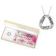thumbnail image 1 of Faith, Hope, And Love Mobius Triangle Necklace, 1 of 1